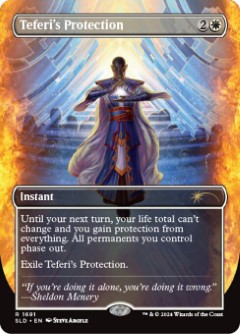 Teferi's Protection Secret Lair Drop - Sheldon's Spellbook Art